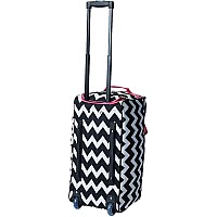 22 Inch Rolling Duffle Bag - Pinkchevron