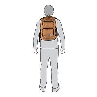 Carhartt 27L Singlecompartment Backpack Carhartt Brown