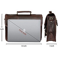 Rustic Town Leather Messenger Bag For Men Full Grain Leather Briefcase Laptop Satchel Office Crossbody Travel Bag 16 Inch Mu