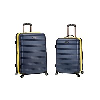 20 Inch , 28 Inch 2Pc Expandable Abs Spinner Set - Navy