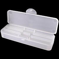 Beauticom Doublelayer Personal Storage Storage Case For Professional Nail Art Pens Nail Brush Tools Frosted White