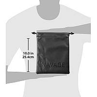 Navage Travel Bag Black Vegan Leather Travel Pouches For Women And Men Customfit Small Pouch For The Navage Nasal Irrigat