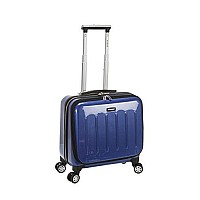 Rockland Revolution Hardside Rolling Computer Case Blue Carryon 17Inch