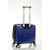 Rockland Revolution Hardside Rolling Computer Case Blue Carryon 17Inch