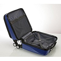 Rockland Revolution Hardside Rolling Computer Case Blue Carryon 17Inch