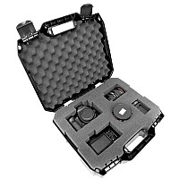 Casematix Cam Hard Case Equipment Case For Dslr Camera Body Lens Flash And More Hardshell Protective Hard Plastic Case For C