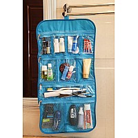 Hanging Toiletry Travel Bag Cosmetic Jewelry Toiletry Accessory Storage Organizer Bag Large Size Various Compartments A