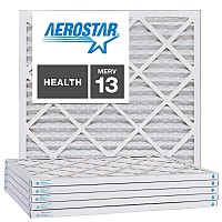 Aerostar 21 14X21 14X1 Merv 13 Pleated Air Filter 21 14 X 21 14 X 1 Box Of 6 Made In The Usa