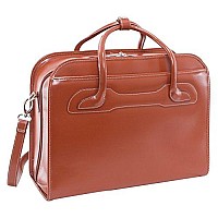 Mcklein W Series Willowbrook Top Grain Cowhide Leather 17 Leather Patented Detachable Wheeled Ladies Laptop Briefcase Bro