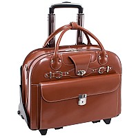 Mcklein Wheeled Detachable Briefcase Brown 18X875X145