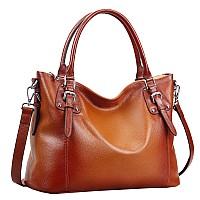 Heshe Genuine Leather Purses And Handbags For Women Tote Shoulder Bag Satchel Purse Top Handle Bags Hobo Crossbody Purse Large