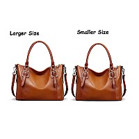 Heshe Genuine Leather Purses And Handbags For Women Tote Shoulder Bag Satchel Purse Top Handle Bags Hobo Crossbody Purse Large