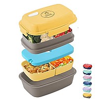 Healthy Packers Bento Box Adult Lunch Box Japanese Insulated Bento Box For Kids With 100 Leakproof Containers School Lunch B