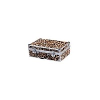 Cameo Carry All Trunk Train Case with Makeup and Reusable Aluminum Case Leopard