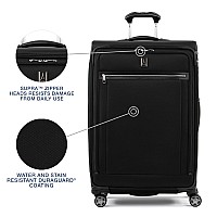 Travelpro Platinum Elite Softside Expandable Checked Luggage 8 Wheel Spinner Large Suitcase Tsa Lock Men And Women Shadow Bl