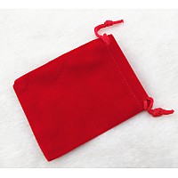 Aeaoa Pack Of 25 Velvet Gift Bags Drawstring Jewelry Pouches Candy Bags Wedding Favors 48 X 36 Red