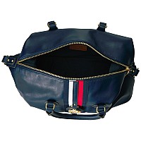 Tommy Hilfiger Jaden Satchel Crossbody Bag Navy Polyvinyl Chloride