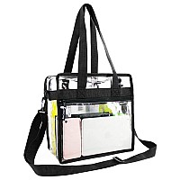 Beegreen Stadium Clear Bags W Front Pocket And Adjustable Shoulder Carry Handles Stadium Security Clear Purse Gym Transparent