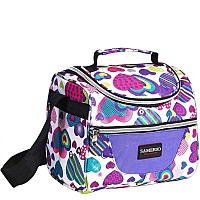 Samerio Kids Lunch Bag Insulated Lunch Box Cooler Bento Bags For School Workgirls Boys Children Student With Adjustable Strap