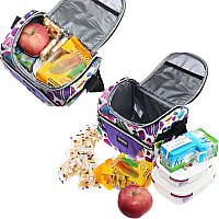 Samerio Kids Lunch Bag Insulated Lunch Box Cooler Bento Bags For School Workgirls Boys Children Student With Adjustable Strap