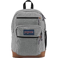 Jansport Cool Backpack With 15Inch Laptop Sleeve Large Computer Bag Rucksack With 2 Compartments Ergonomic Straps Grey Let