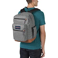 Jansport Cool Backpack With 15Inch Laptop Sleeve Large Computer Bag Rucksack With 2 Compartments Ergonomic Straps Grey Let