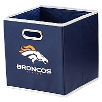 Franklin Sports Nfl Denver Broncos Collapsible Storage Bin Nfl Folding Cube Storage Container Fits Bin Organizers Fabric Nfl Tea