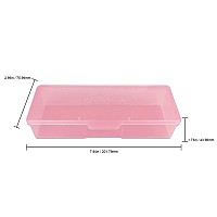 Beauticom Personal Box Storage Case for Professional Manicurist Nails Pedicure (Large Size) (4 Pieces, PINK)