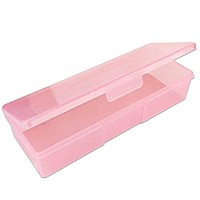 Beauticom Personal Box Storage Case for Professional Manicurist Nails Pedicure (Large Size) (4 Pieces, PINK)