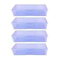 Beauticom Personal Box Storage Case For Professional Manicurist Nails Pedicure Large Size 4 Pieces Purple