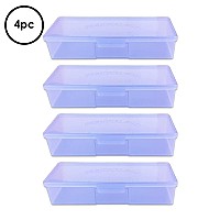 Beauticom Personal Box Storage Case For Professional Manicurist Nails Pedicure Large Size 4 Pieces Purple