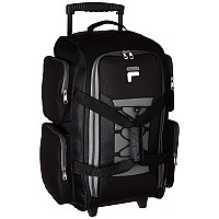 Fila 22 Lightweight Carry On Rolling Duffel Bag Black One Size