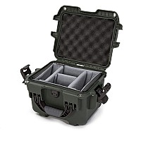 Nanuk 908 Waterproof Hard Case With Padded Dividers Olive