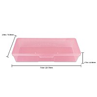 Beauticom Personal Box Storage Case For Professional Manicurist Nails Pedicure Large Size 40 Pieces Pink