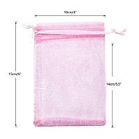 G2Plus 4X6 Organza Bags100Pcs 10X15Cm Drawstring Organza Jewelry Favor Pouches Wedding Party Festival Gift Bags Candy Bags P