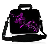 Richen 14 15 154 156 Inch Laptop Shoulder Bag Notebook Handle Sleeve Neoprene Soft Carrying Travel Case With Accessories Pocke