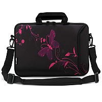 Richen 14 15 154 156 Inch Laptop Shoulder Bag Notebook Handle Sleeve Neoprene Soft Carrying Travel Case With Accessories Pocke