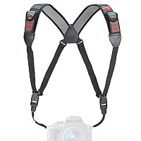 Usa Gear Dslr Camera Strap Chest Harness With Quick Release Buckles Southwest Neoprene Pattern And Accessory Pockets Compatib