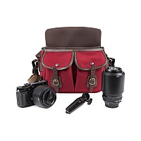 Billingham Hadley Small Pro Camera Bag Burgundy Canvaschocolate Leather