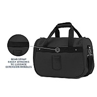 Travelpro Maxlite 5 Softside Lightweight Underseat Carryon Travel Tote Overnight Weekender Bag Men And Women Black 18Inch