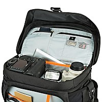 Lowepro Lp37142 Nova 200 Aw Ii Messenger Case Camera Bag Customizable Portable Fits 12 Pro Dslr With Attached 24105Mm Co