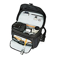 Lowepro Lp37142 Nova 200 Aw Ii Messenger Case Camera Bag Customizable Portable Fits 12 Pro Dslr With Attached 24105Mm Co