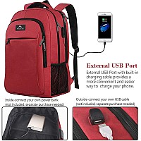 Matein Laptop Backpack For Womens School Backpack With Usb Port For Student Supplies And College Accessories Water Resistant T