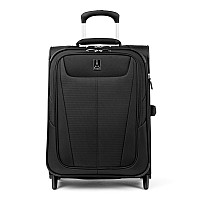 Travelpro Maxlite 5 Softside Expandable Upright 2 Wheel Carry On Luggage Lightweight Suitcase Men And Women Black Carry On 2