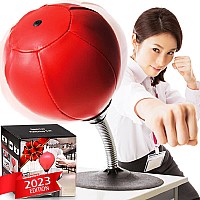 Cozybomb Desktop Punching Bag Gag Gifts For Him Stress Buster Relief Free Standing Desk Table Boxing Punch Ball Suction Cup Re