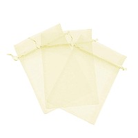 50 Pcs Beige 2X3 Sheer Drawstring Organza Bags Jewelry Pouches Wedding Party Favor Gift Bags Gift Bags Candy Bags Kyezi Design