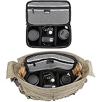 Szone Padded Folding Camera Bag For Dslr Slr Camera Tlr Sony Canon Nikon Or Flash Grey Covers Cases