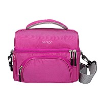 Bentgo Deluxe Lunch Bag Durable And Insulated Lunch Tote With Zippered Outer Pocket Internal Mesh Pocket Padded Adjustable