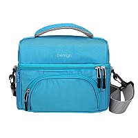 Bentgo Deluxe Lunch Bag Durable And Insulated Lunch Tote With Zippered Outer Pocket Internal Mesh Pocket Padded Adjustable