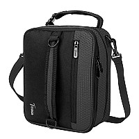 Expandable Insulated Lunch Bag Leakproof Flat Lunch Cooler Tote With Shoulder Strap For Men And Women Suitable For Work Offi